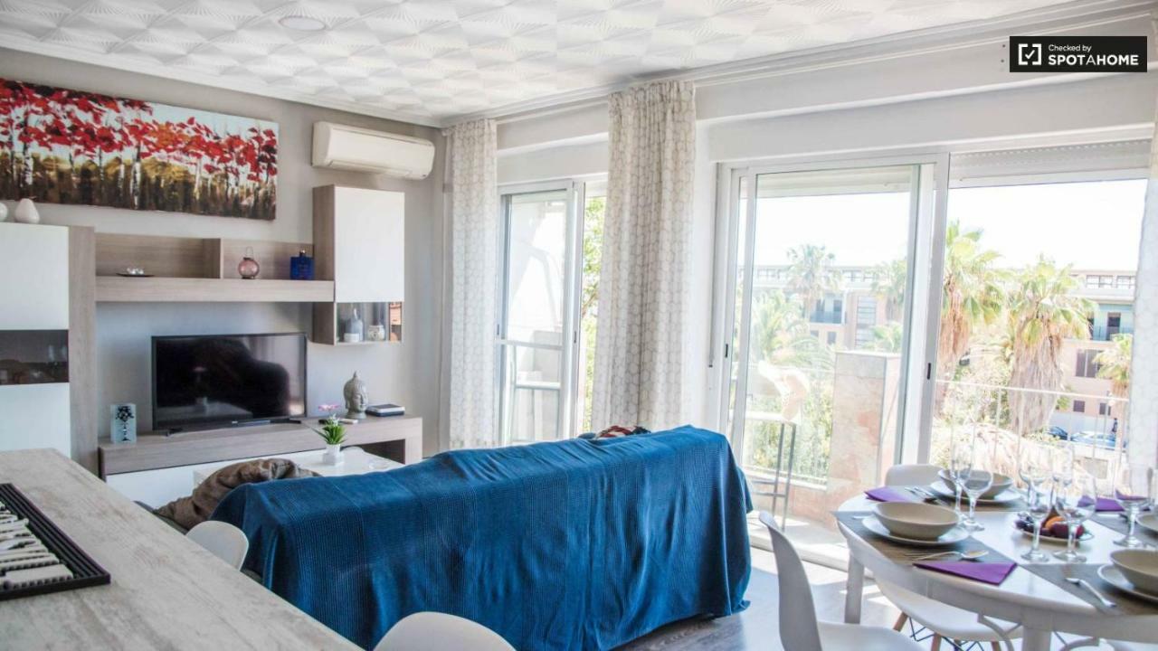 Apartmentsuitespain Atic Panoramic Beach Valensiya Dış mekan fotoğraf